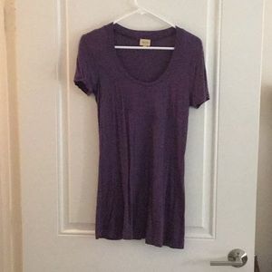 EUC Ella Moss Long purple basic t shirt